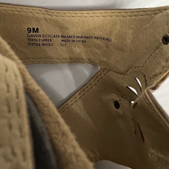 JSPORT sandals women’s size 9M Tan/Gray - Picture 4 of 6